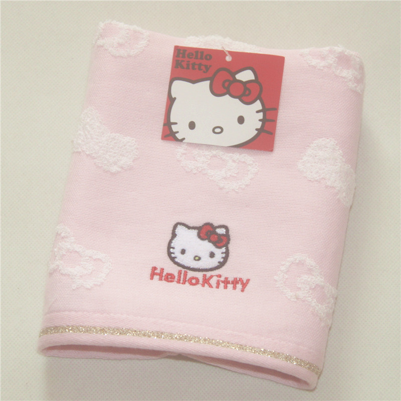 Hellokitty/Hel Kitty Gauze Face Towel Pure Cotton Face Wash Towel for Men and Women, Soft and Absorbent for Home Use, Special Offer