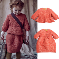 30 natural fish laid TIA CIBANI KID childrens fashion minimalist atmosphere rhomboid orange casual summer new