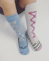 Ran fish shop American baby socks cotton pantyhose ns childrens retro mid socks recommended summer New