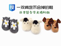 funky feet toddler shoes thin soft bottom cute animal indoor shoes quarter