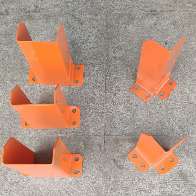 U Type Supermarket Cross Beam Type Guardrails Fixed Anticollision Protection Foot Wrap Angle Station Isolation Column Cabinet Shelves Plus Coarse