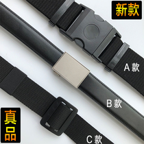 New style black braided inside and outside waist belt outdoor casual leather Inner belt axe pattern leather strap