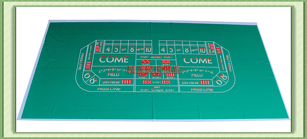 Genuine size dice table cloth waterproof flame retardant dice game table cloth Macau straight for a set arbitrary LOGO