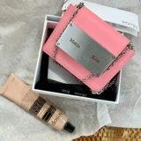 Цепь, маленькая помада, наушники, кошелек, сумка через плечо, Южная Корея, из натуральной кожи