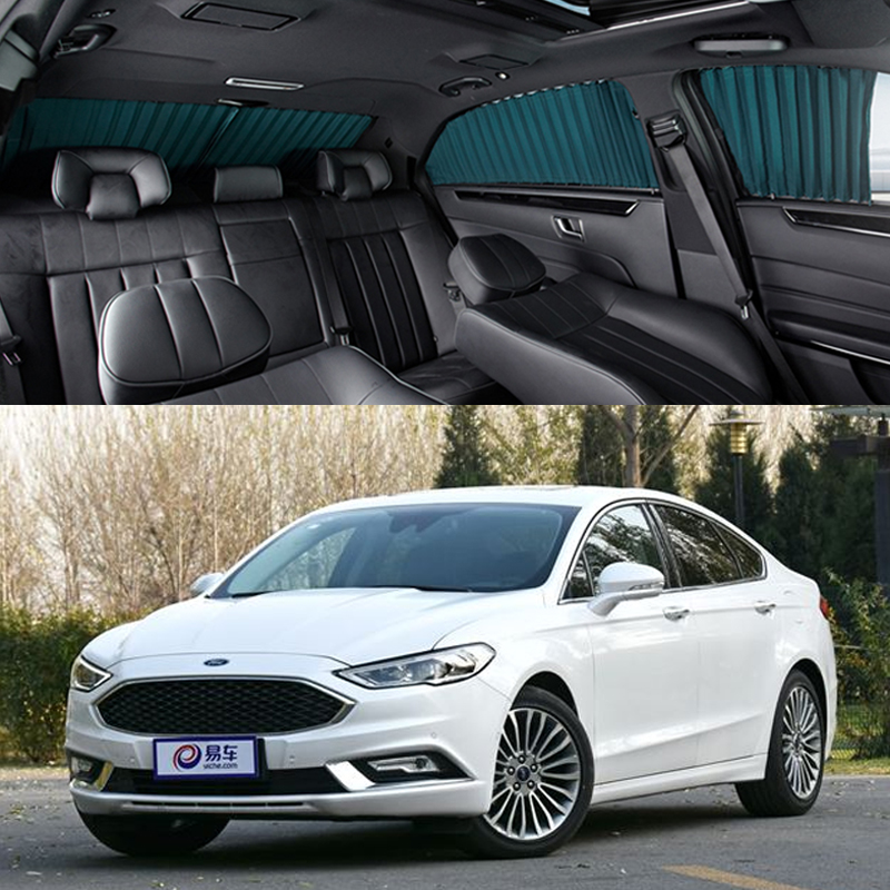Ford car curtain dedicated car track sun protection heat insulation shading retractable side window privacy sunshade