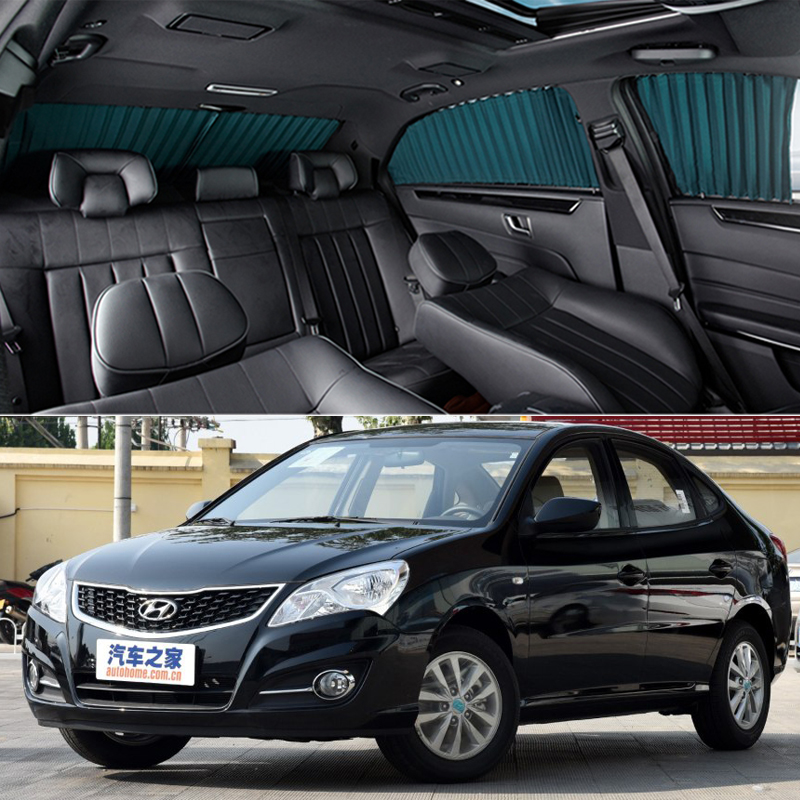 Hyundai Automotive Curtains Special On-board Track Sunscreen Sunscreen Shade Shading Curtain Telescopic Privacy Side Curtains