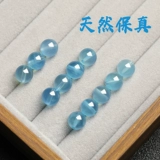 Натуральные сапфировые бусины, браслет, синее ожерелье, аксессуар, имитация льда