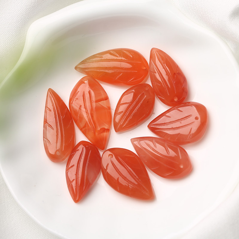 DIY аксессуары 天然原矿南红玛瑙diy小配件 莲花珠回纹珠单珠子南红貔貅圆环三通