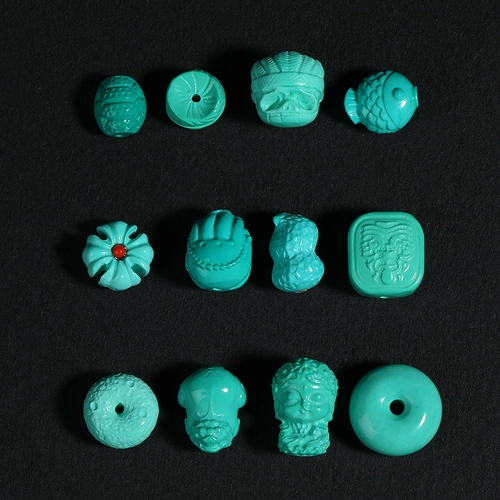 Зеленый фарфор, имитация бирюзы, бочонок страсти, жемчужно-зеленый разделитель Тара Пиксиу, бусины, культурные игрушки своими руками, аксессуары из магнезита звезды и луны