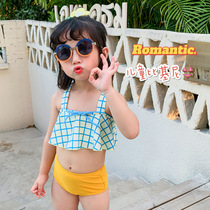 Girls bikini summer 2021 net red 1 Korean version of 3-year-old baby girl swimsuit split princess swimsuit swimsuit