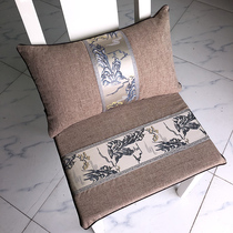 New Chinese style solid wood sofa dining chair cushion thick high density sponge ring seat cushion classical wind removable and washable sofa cushion