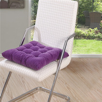 Solid color corn corduroy warm dining chair cushion car computer chair fabric sofa soft cushion