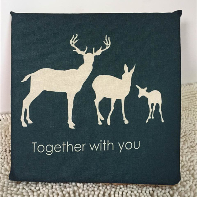 Cotton lanh mùa thu và mùa đông dày ăn ghế đệm phim hoạt hình xe sofa đệm sinh viên phân ghế văn phòng ăn ghế đệm thảm lót ghế gỗ