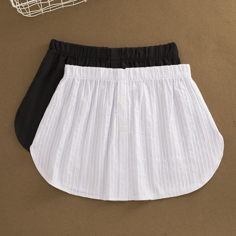 Layered Skirt with Sweatshirt, Short Skirt, Leggings, Butt Curtain Skirt, Sweater Extension Hem, Fake Inner Wear