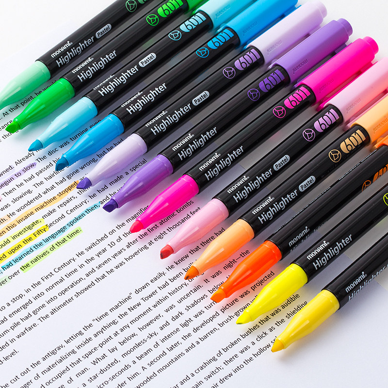 South Korea's Muramami fluorescent pen monami fluorescent pen student used to make notes multicolored marker pen marker pen