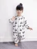 Bé trai và bé gái kết hợp với đồ ngủ nhung flannel 1 mùa thu và mùa đông trẻ em trẻ em túi ngủ dịch vụ tại nhà 2-3-4 tuổi bộ body mùa hè cho bé gái Áo liền quần