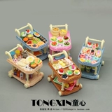 Игра с едой, вагон-ресторан, маленькая семейная тележка, маленький кукольный домик, игрушка