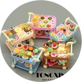 Игра с едой, вагон-ресторан, маленькая семейная тележка, маленький кукольный домик, игрушка