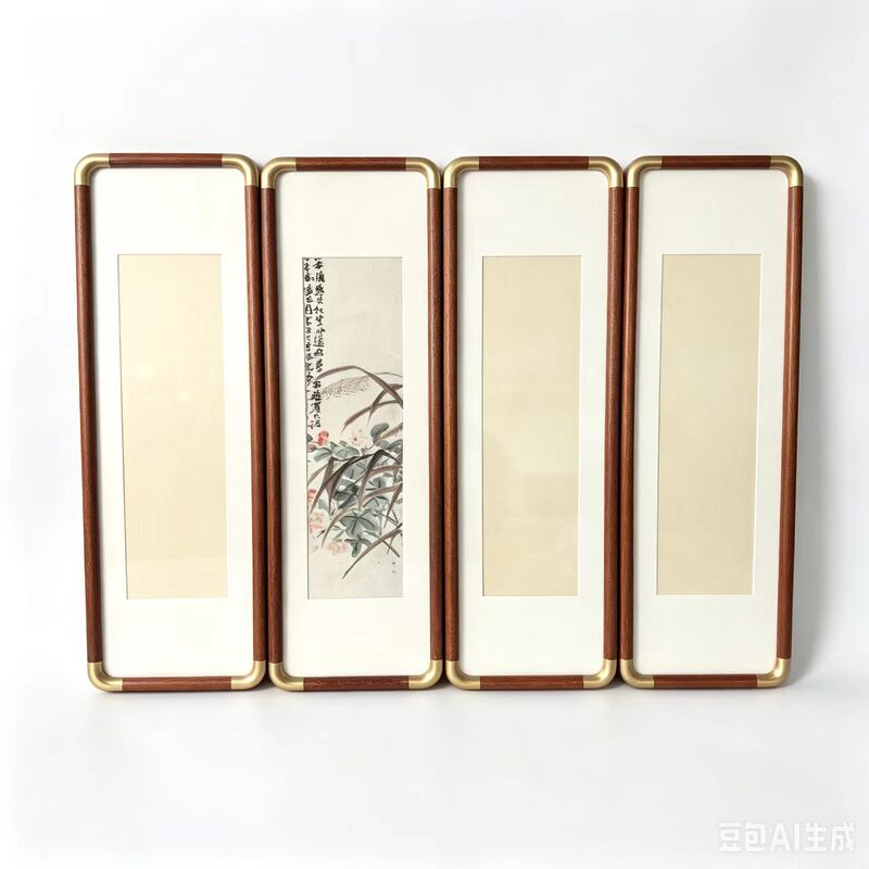 【Marble Style】17*68 Imitation Copper Corner Picture Frame with Inner Opening 11*46 【Marble Style】17*68 Imitation Copper Corner Picture Frame with Inner Opening 11*46