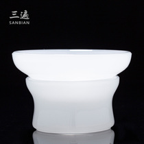 White porcelain Liuli Gongfu Tea leak tea filter White Jade porcelain tea ceremony accessories Tea filter set Tea set accessories