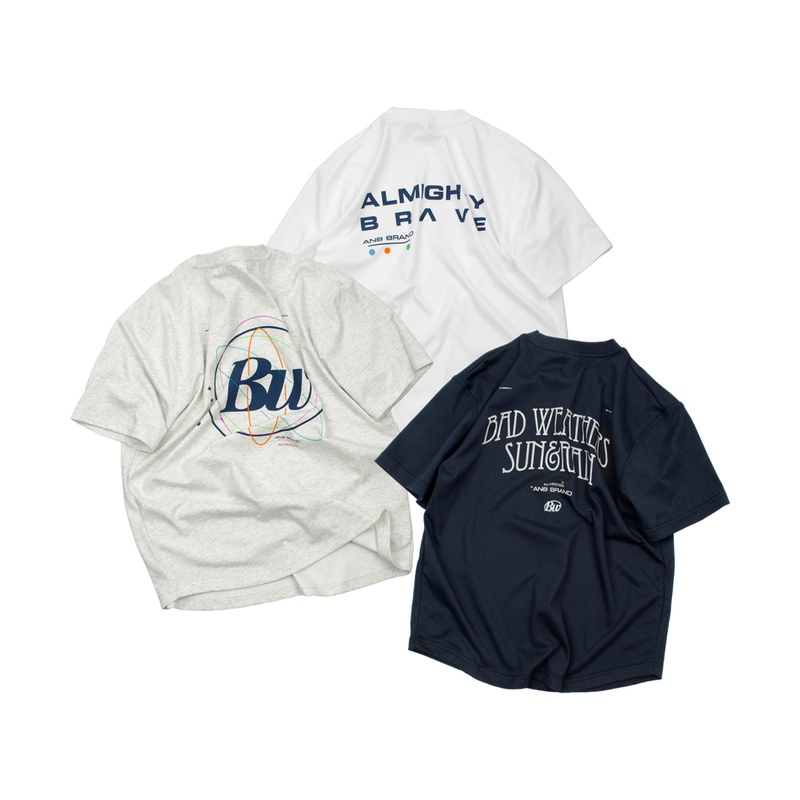 Anb2026 Summer New Style 7A Antibacterial Quick-Drying Theme Printed T-Shirt (White/Light Gray/Navy Blue) Anb2026 Summer New Style 7A Antibacterial Quick-Drying Theme Printed T-Shirt (White/Light Gray/Navy Blue)