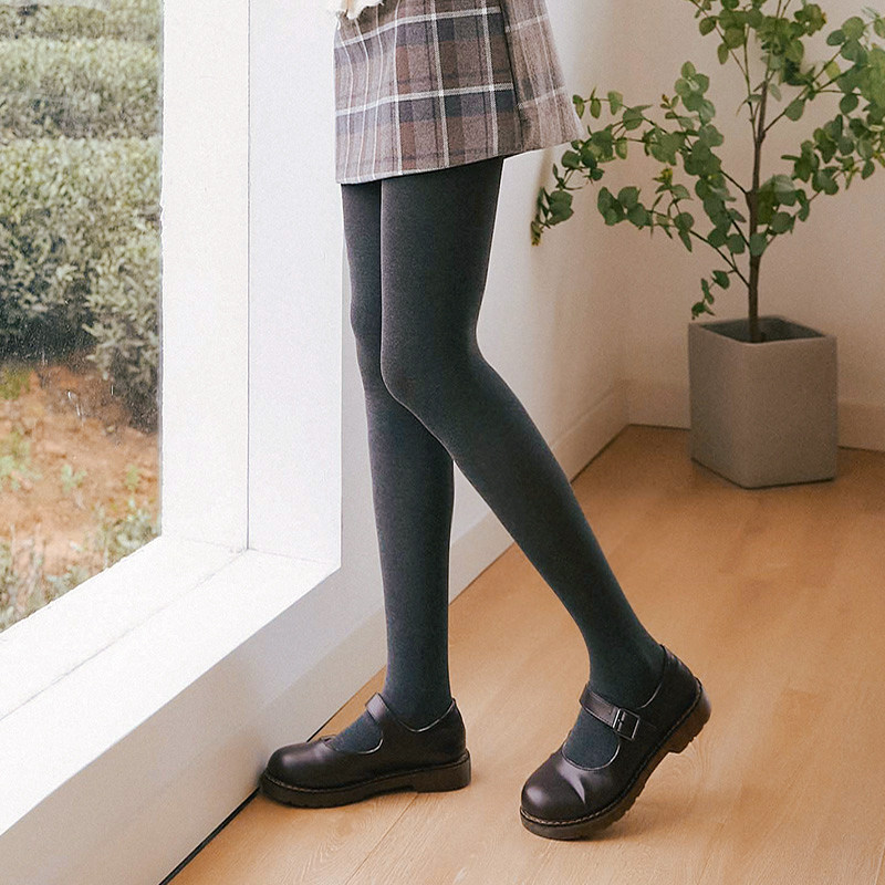 Day Ensemble Spring Autumn 580D Pressure Lean Plastic Type Pants Socks Fall Warm High Waist Inner Lap Pants Socks Plus Stammy Legs