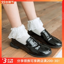 Lorita) the first of the ... Day Family Lolita Teenage Girl Lace Lace Princess Socks Full Cotton Student JK Uniform 100 Hitch Socks