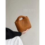 Плетеная корзина, сумка через плечо, сумка на одно плечо, цепь, DIY, на цепочке