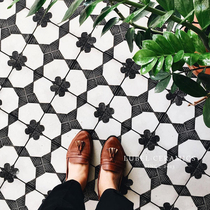 Liubei maze Net red flower brick 200 kitchen bathroom background wall tiles porch balcony bathroom restaurant floor tiles