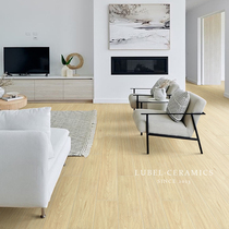 Six-Bay all-porcelain wood grain tiles 200x1200 Nordic living room bedroom imitation solid wood floor tiles non-slip tiles