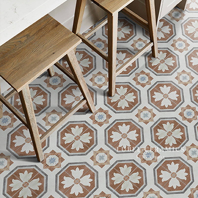 Chinese retro tile floor tile paving courtyard outdoor courtyard non-slip tile powder room wall brick toilet kitchen wear-resistant