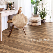 Six Bay Warm Color Total Porcelain Wood Grain Brick 200X1200 Modern Living-room Bedroom Non-slip Imitation Solid Wood Floor Tiles Tiles
