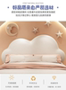 Cloud Suspended Children's Bed Girls Cream Style Dreamy Princess Bed Bedroom Leather Soft Upholstery 1.5m Boys Single Bed