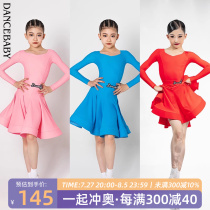 Dancebaby Latin dance new competition clothing performance clothing childrens and girls regular clothing DAS594X new color for the competition