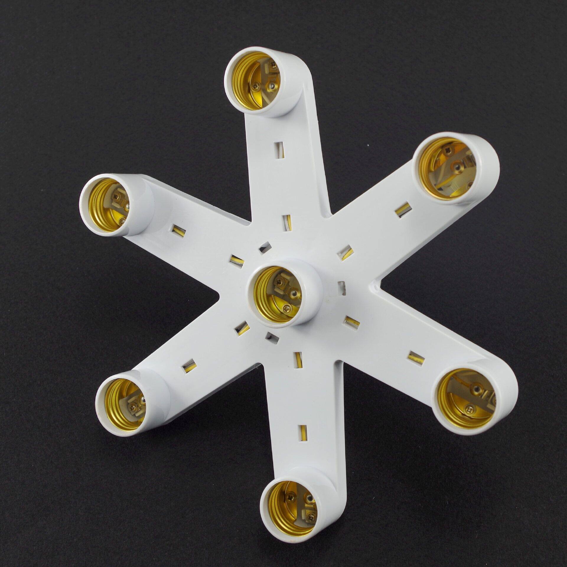 Energy-saving lamp display lamp holder conversion lamp holder lamp holder e40 e27 screw turn 7 e27 one turn four lamp holders