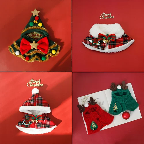 Милое рождественское украшение для ногтей, накидка, шарф, шарф-платок, аксессуар