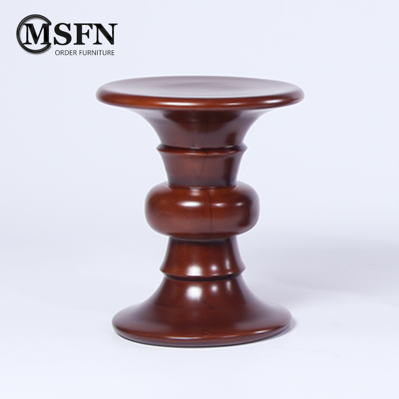 Masfinoy Nordic modern designer Rubber wood Moss low stool living room sofa Solid wood edge a few