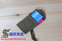 Old-fashioned canvas tool bag Card bag change bag ID bag