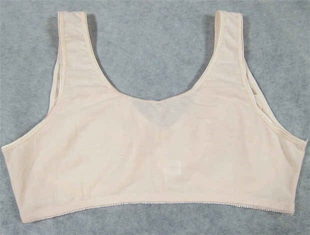 Khóa trước siêu mỏng XL áo ngực cotton phía trước Nút sữa Pu không có vòng thép cho bà bầu cho con bú Đồ lót vú to béo mm quần lót nữ