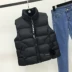 Thu đông 2018 phiên bản Hàn Quốc mới của cổ áo cổ áo dày xuống ngắn cotton vest nữ sinh viên vest vest vest đầm nữ Áo vest