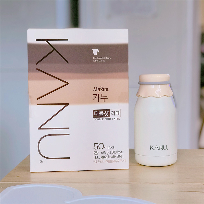 Korea imported Kong Liu Maixin Kanu sugar-free skim milk powder latte instant coffee 50 bars