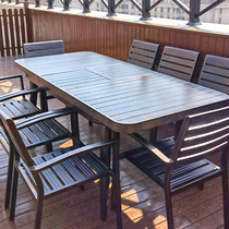 Mos outdoor table and chairs courtyard aluminum alloy waterproof garden villa outdoor terrace leisure combination balcony terrace outdoor