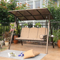 Outdoor Autumn Thousands Rocking Chair Patio Garden Terrace Hanging Chair Outdoor Swing swing Iron Art Double Trio Autumn chair rocking bed