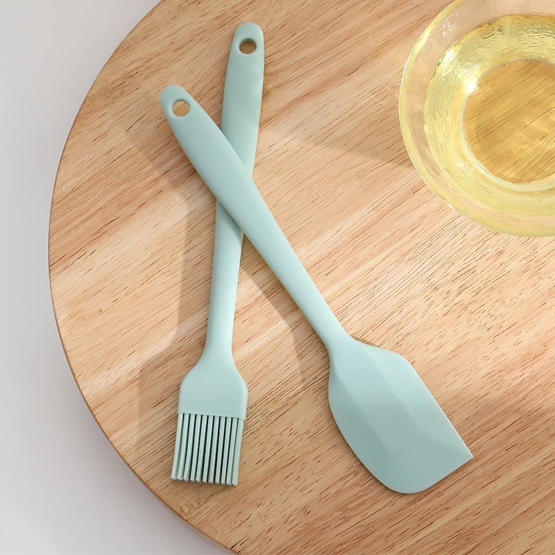 Silicone Scraper Set Silicone Scraper Silicone Shovel Silicone Brush Cream Scraper High Temperature Resistant All-in-One Oil Brush Set