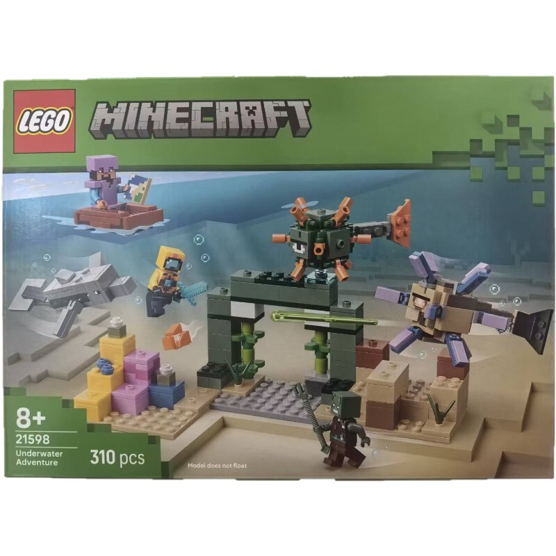 Lego 21598 Underwater Adventure Minecraft Building Block Model Educational Toy Gift