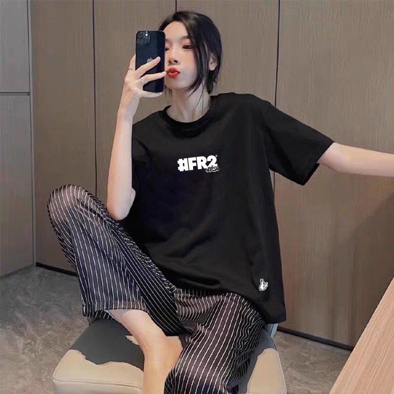 # Fr2 X Juice Edison Chen Co-Branded Juice American Retro Short-Sleeve T-Shirt for Men and Women Couples # Fr2 X Juice Edison Chen Co-Branded Juice American Retro Short-Sleeve T-Shirt for Men and Women Couples