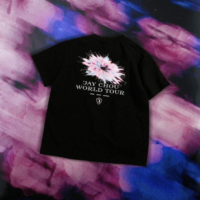 Phantaci Fantasy Jay Chou's Same Style "Fireworks in Hangzhou" City Limited Edition Unisex American Short-Sleeve T-Shirt