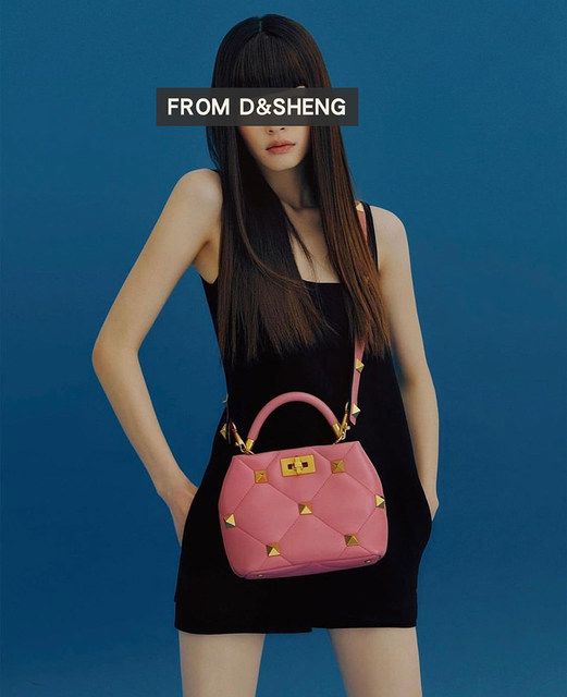 Dongsheng high-end fashion personalized rivet kitten bag 2023 new trendy women's bag Messenger shoulder handbag