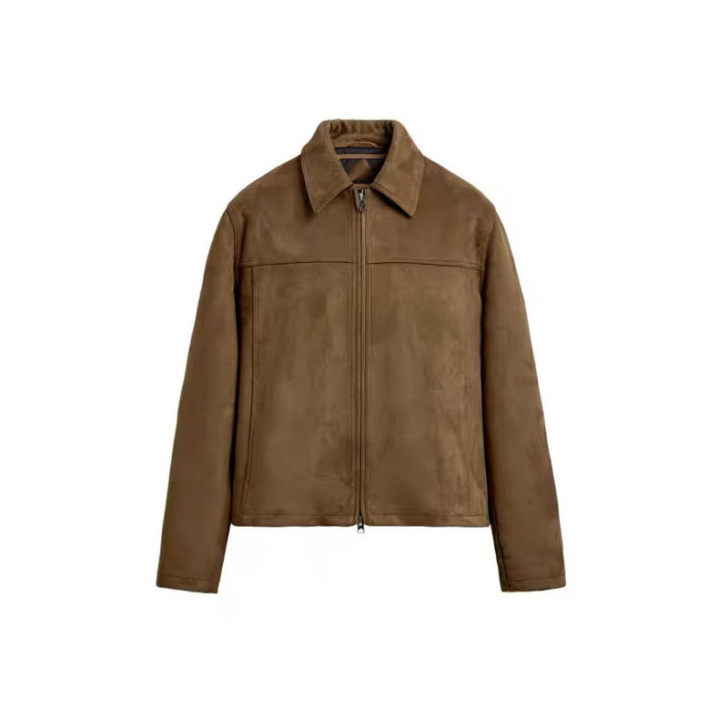 Hm&Zr New Winter Products Men's Short Suede Texture Effect Jacket Cool and Stylish 8281350 704