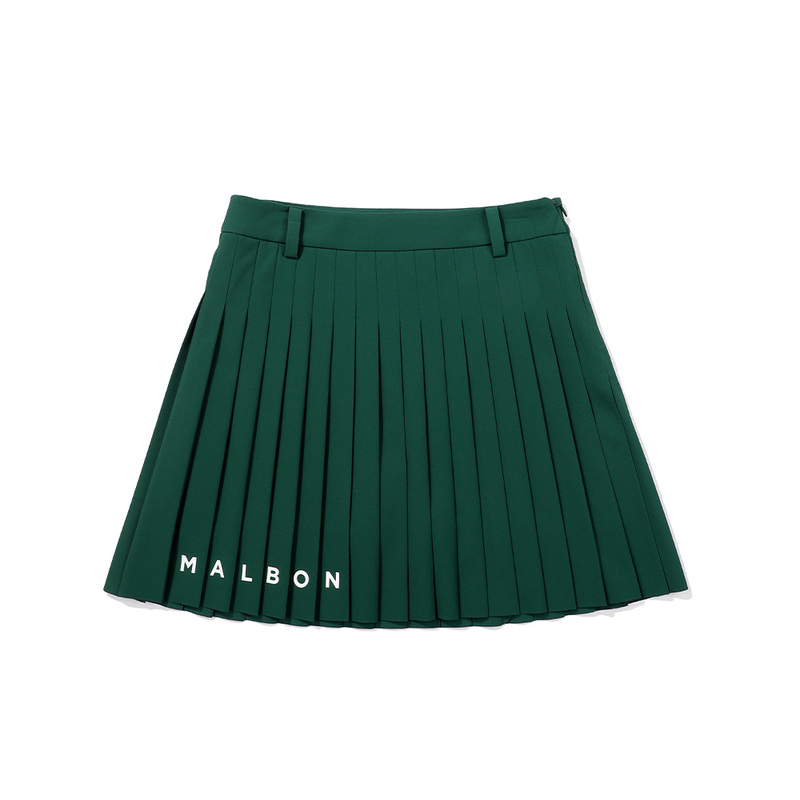 Malbon Golf High-Waisted Pleated Skirt Women's Short Skirt
